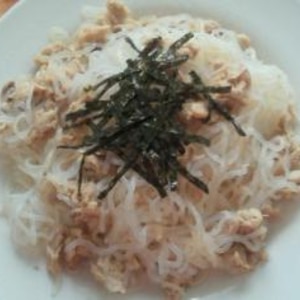 ツナとしらたきパスタ風